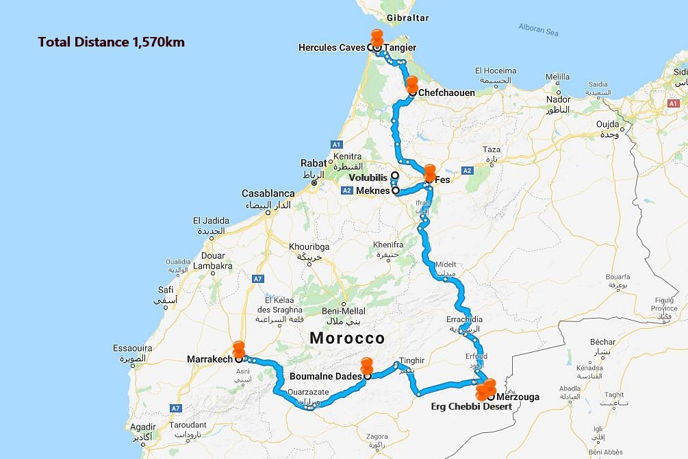10 Days Morocco Tour from Tangier